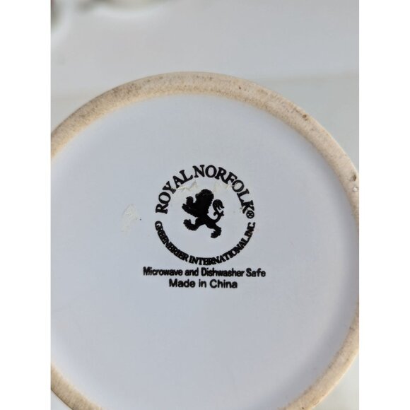 Royal Norfolk Lemon Print Ceramic Coffee Mug - Picture 5 of 6